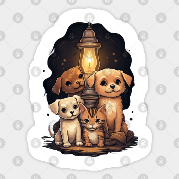 Light The Lamp Sticker by FehuMarcinArt